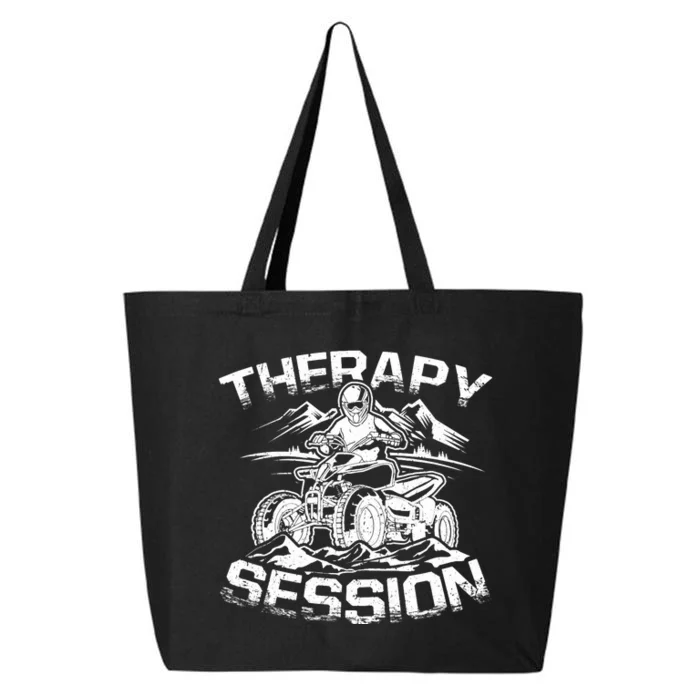 Therapy Session Funny ATV FourWheeler Quad Bike Rider 25L Jumbo Tote