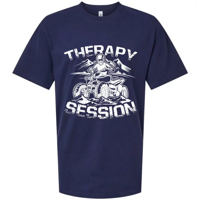 Therapy Session Funny ATV FourWheeler Quad Bike Rider Sueded Cloud Jersey T-Shirt