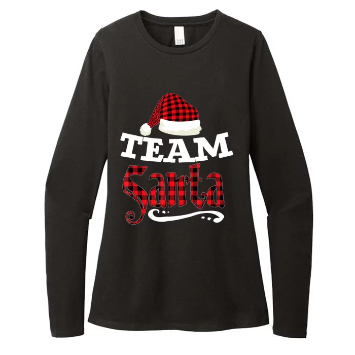 Team Santa Family Group Matching Christmas Pajama Party Womens CVC Long Sleeve Shirt