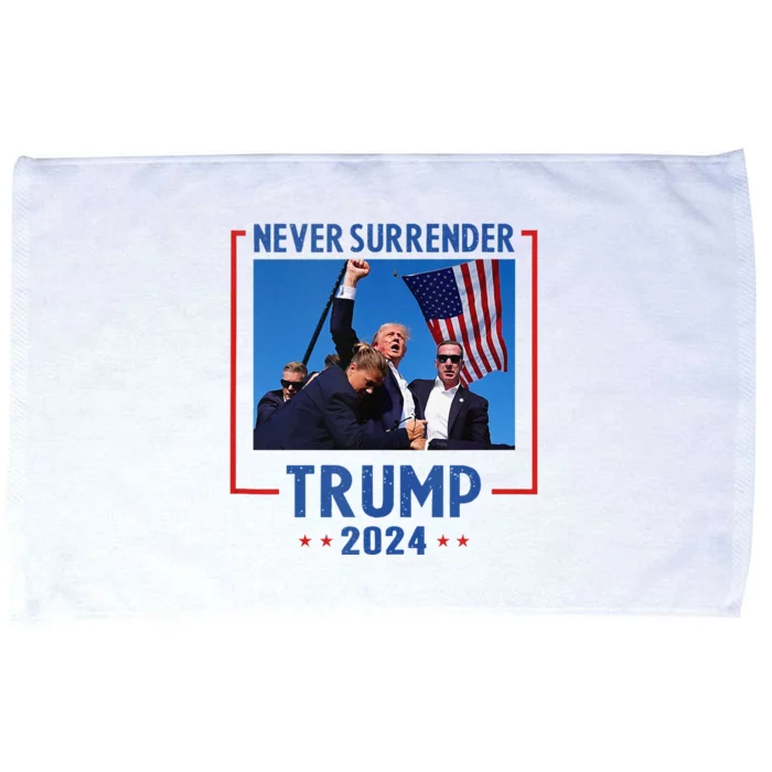 Trump Speech Fist In The Air Pennsylvania Trump 2024 Microfiber Hand Towel