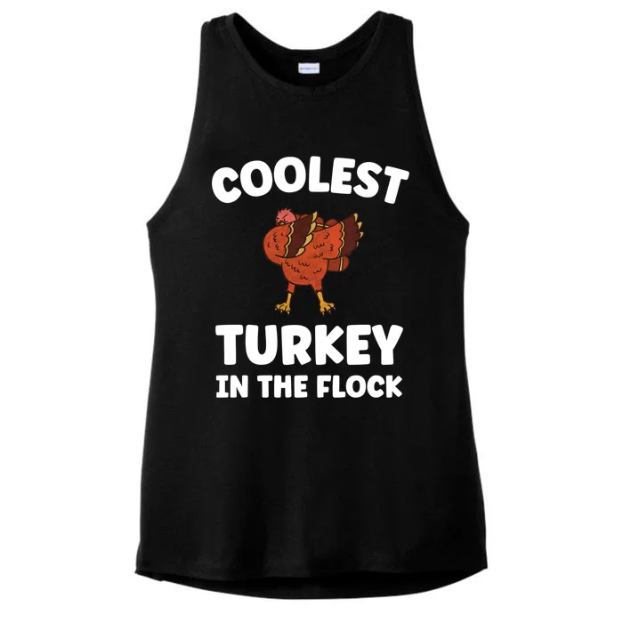 Turkey Squad Funny Thanksgiving Meaningful Gift Ladies Tri-Blend Wicking Tank