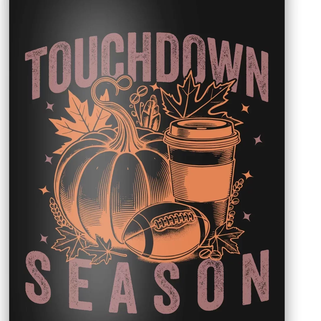 Touchdown Season Football Fall Graphic Poster