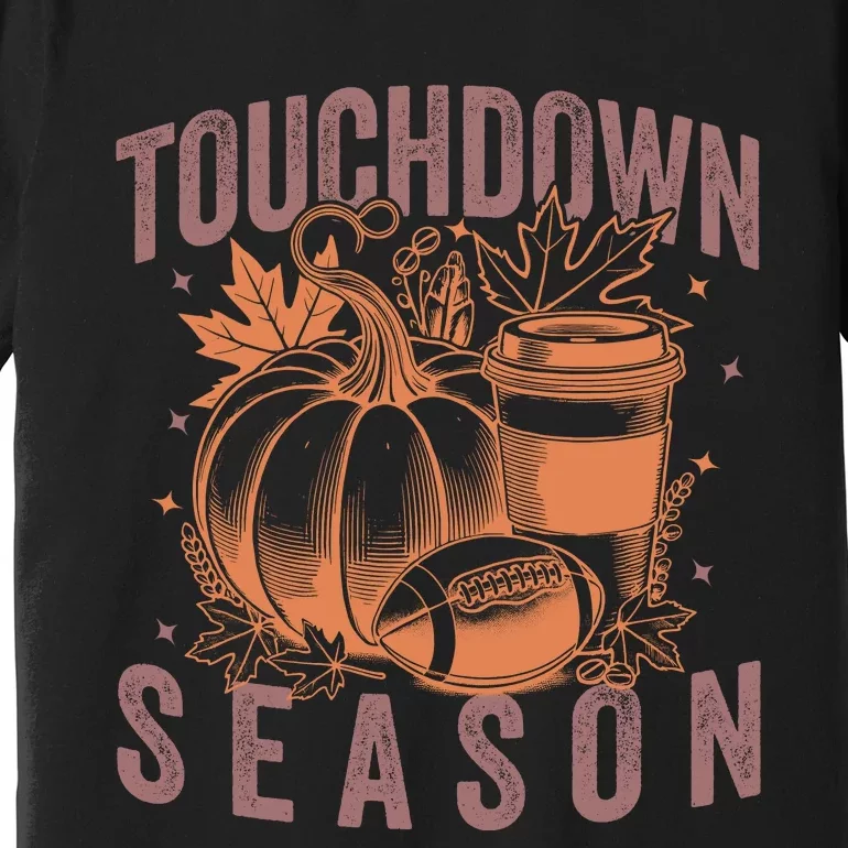 Touchdown Season Football Fall Graphic Premium T-Shirt