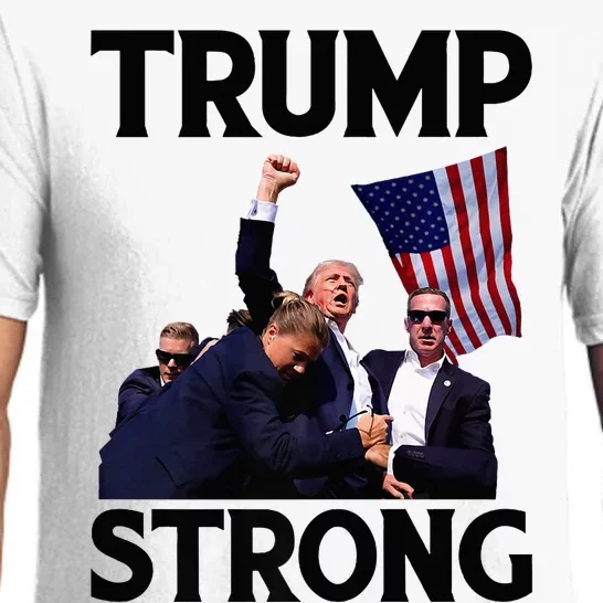 Trump Strong Fist Hand Us Vote Trump 2024 Survives Rally Pajama Set