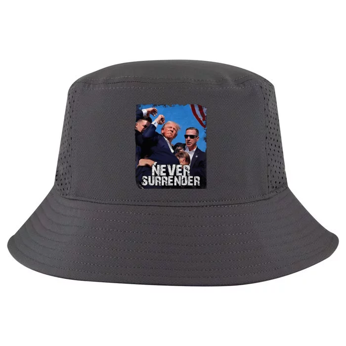 Trump Strong Fist Hand Us Vote Trump 2024 Survives Rally Cool Comfort Performance Bucket Hat