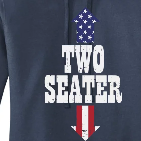 Two Seater Funny USA 4th Of July Party Naughty Adult Gift Women's Pullover Hoodie