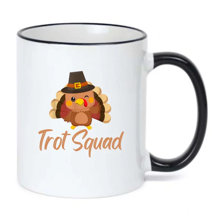 Trot Squad Funny Thanksgiving Day Running Costume Turkey Boy Black Color Changing Mug