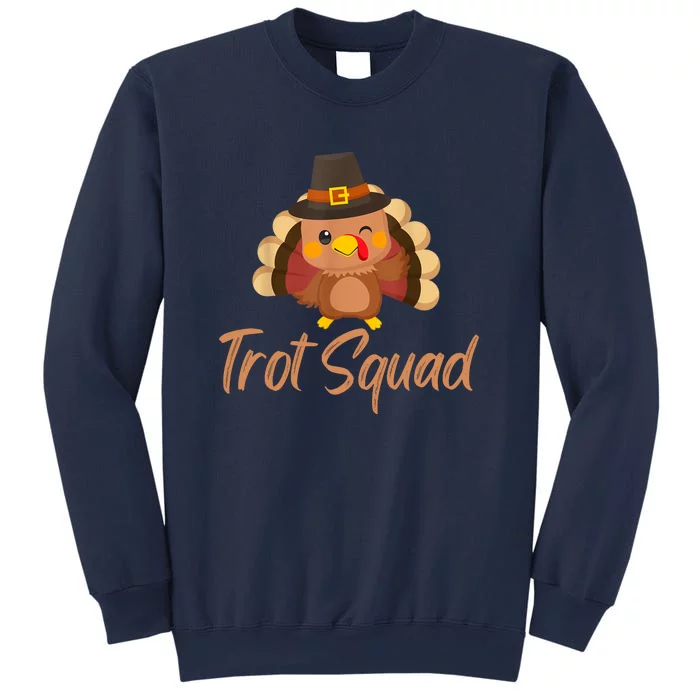 Trot Squad Funny Thanksgiving Day Running Costume Turkey Boy Sweatshirt