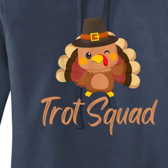 Trot Squad Funny Thanksgiving Day Running Costume Turkey Boy Women's Pullover Hoodie