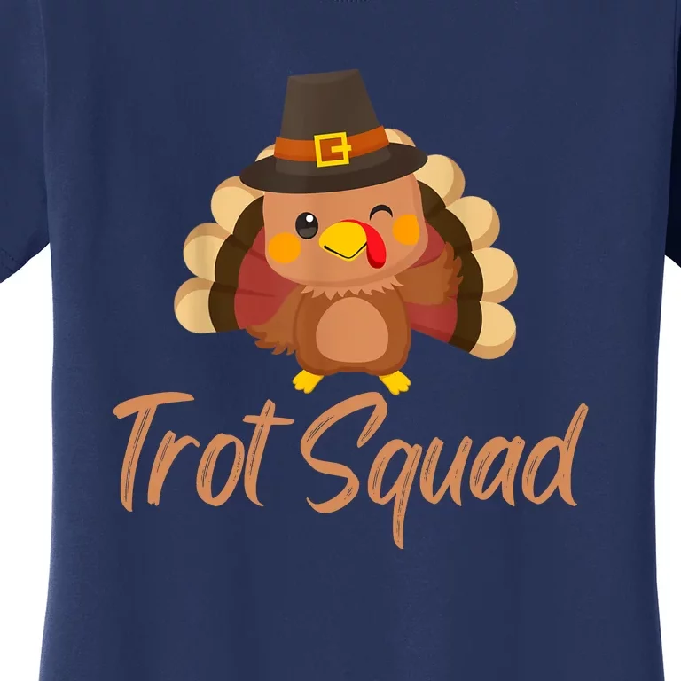 Trot Squad Funny Thanksgiving Day Running Costume Turkey Boy Women's T-Shirt