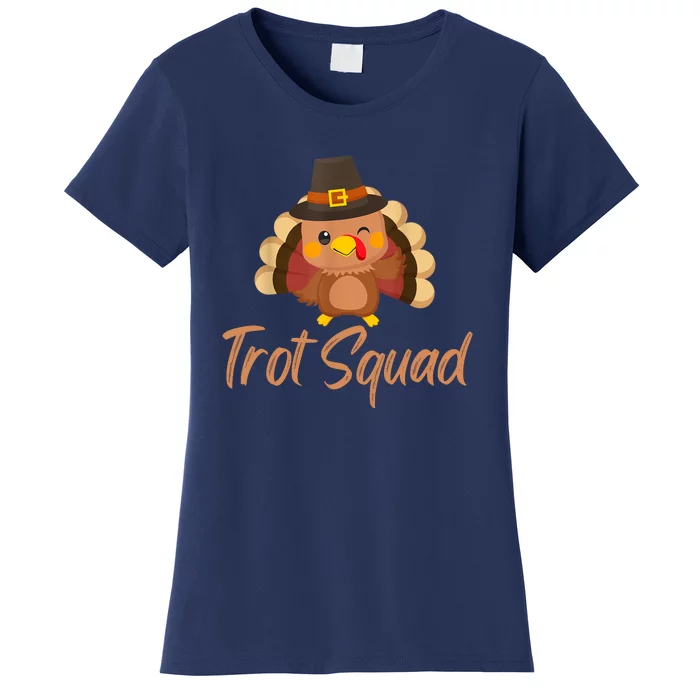 Trot Squad Funny Thanksgiving Day Running Costume Turkey Boy Women's T-Shirt