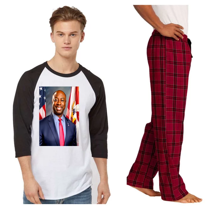 Tim Scott For President 2024 Election Raglan Sleeve Pajama Set