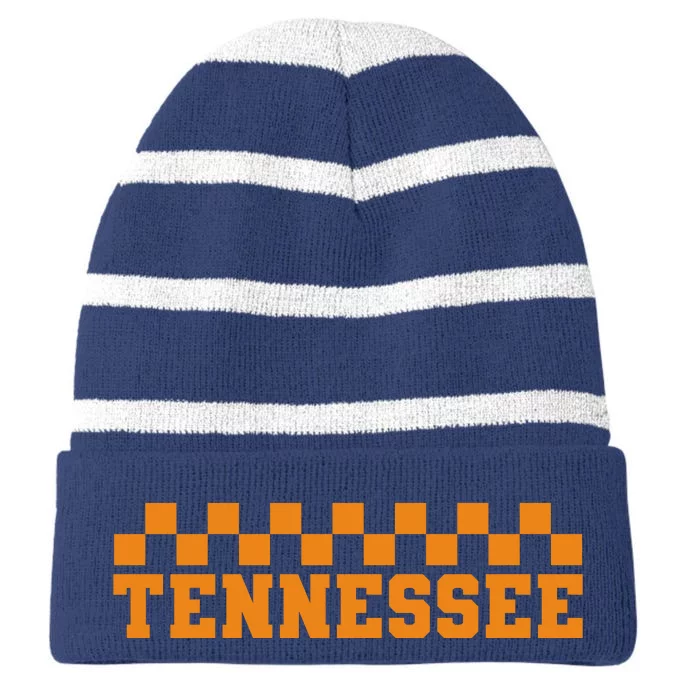 Tennessee Sports Fan Striped Beanie with Solid Band