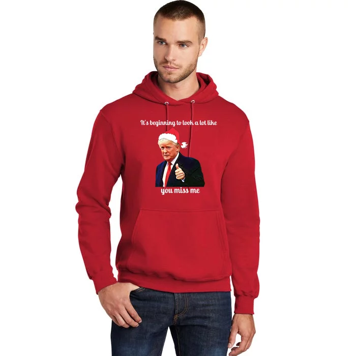 Trump Santa Funny Christmas Tall Hoodie