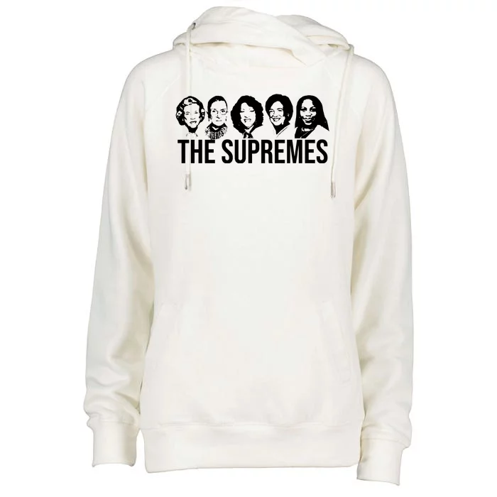 The Supremes Female Supreme Court Justices Womens Funnel Neck Pullover Hood