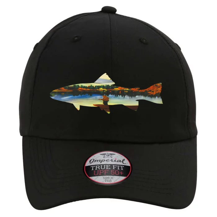 Trout Silhouette Fly Fishing Sunset Lake The Original Performance Cap