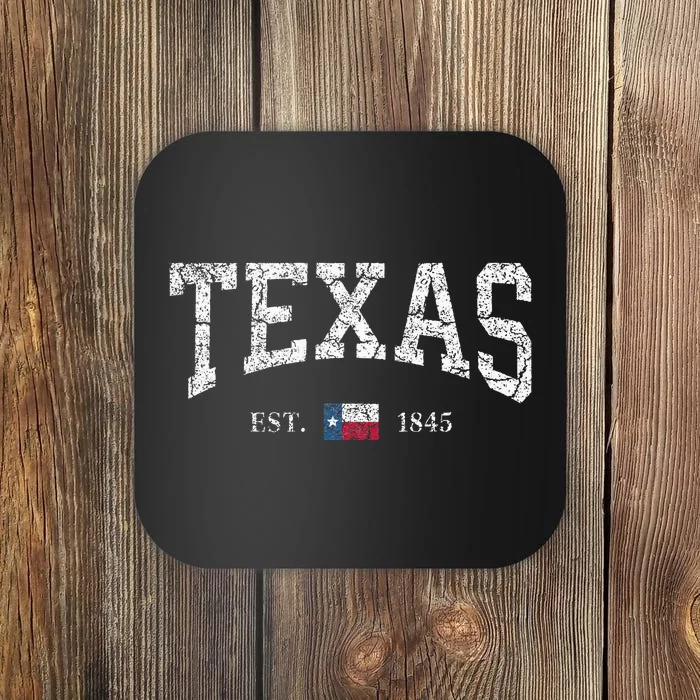 Texas State Flag Distressed Coaster