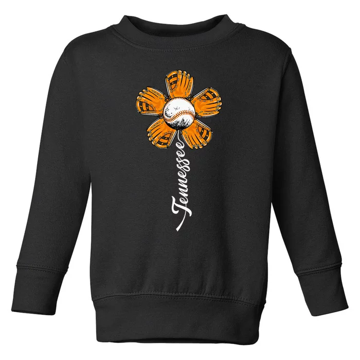 Tennessies Souvenir Flower I Love Tennessian Toddler Sweatshirt