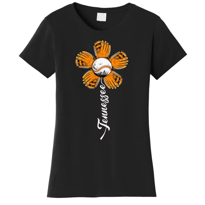 Tennessies Souvenir Flower I Love Tennessian Women's T-Shirt