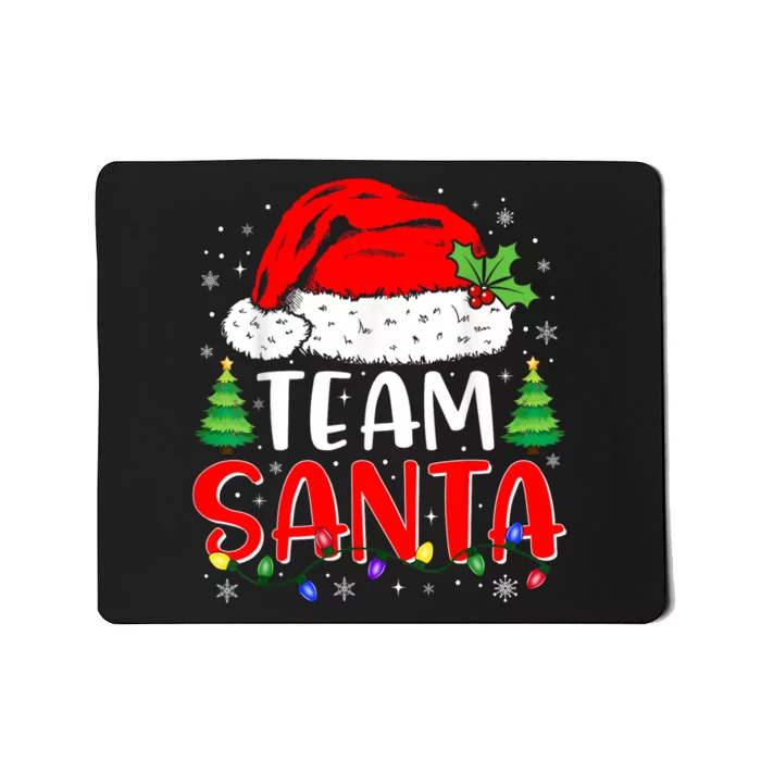 Team Santa Funny Christmas Lights Family Pajamas Matching Mousepad