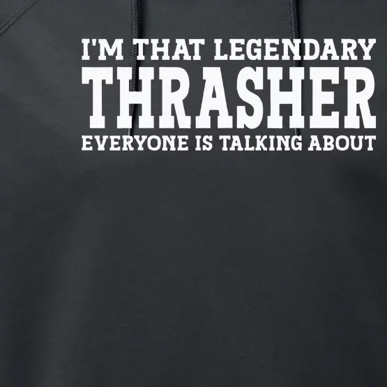 T.H.R.A.S.H.E.R Surname Funny Team Family Last Name T.H.R.A.S.H.E.R Performance Fleece Hoodie