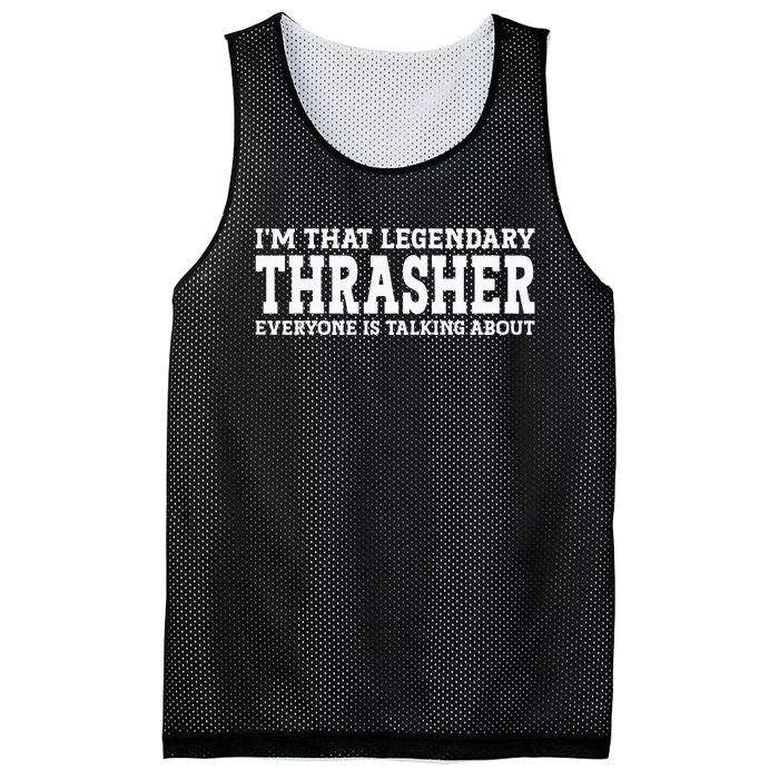 T.H.R.A.S.H.E.R Surname Funny Team Family Last Name T.H.R.A.S.H.E.R Mesh Reversible Basketball Jersey Tank