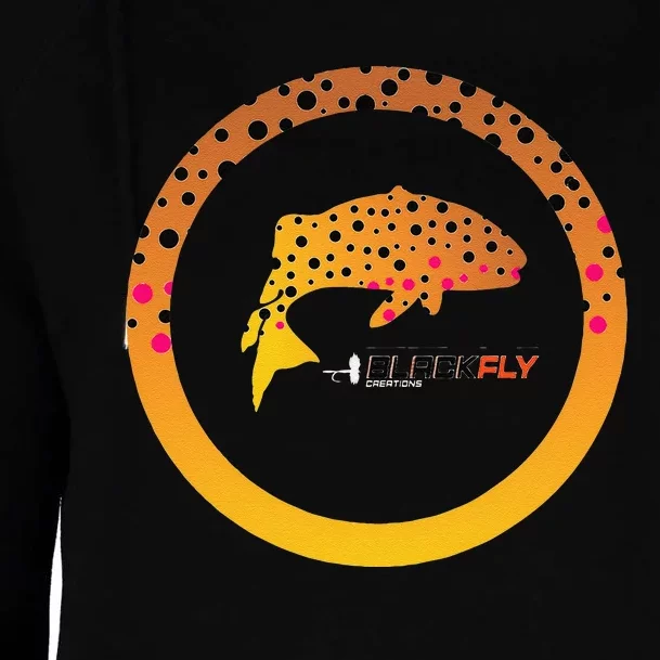 Trout Skin Fly Fishing Gear & Gifts By Black Fly Womens Funnel Neck Pullover Hood