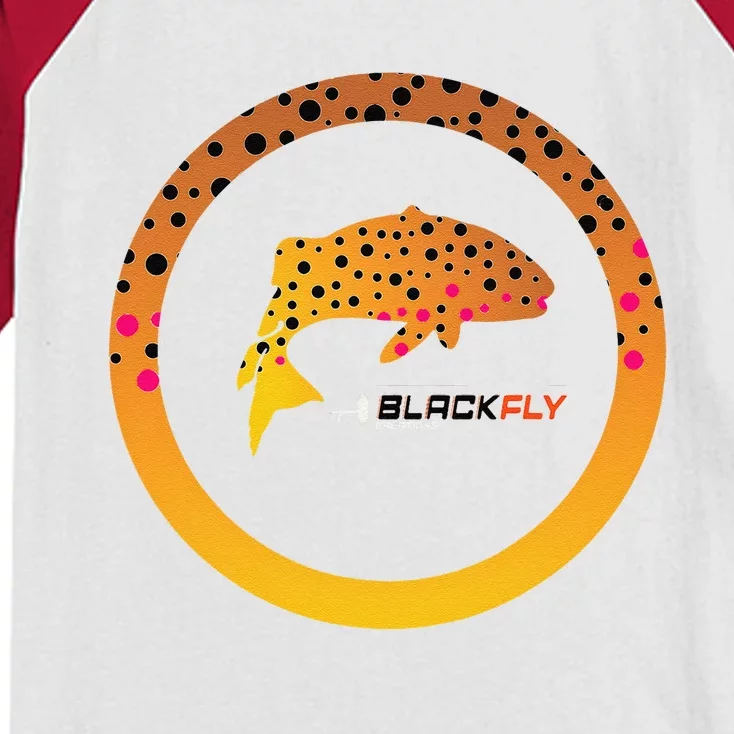 Trout Skin Fly Fishing Gear & Gifts By Black Fly Kids Colorblock Raglan Jersey