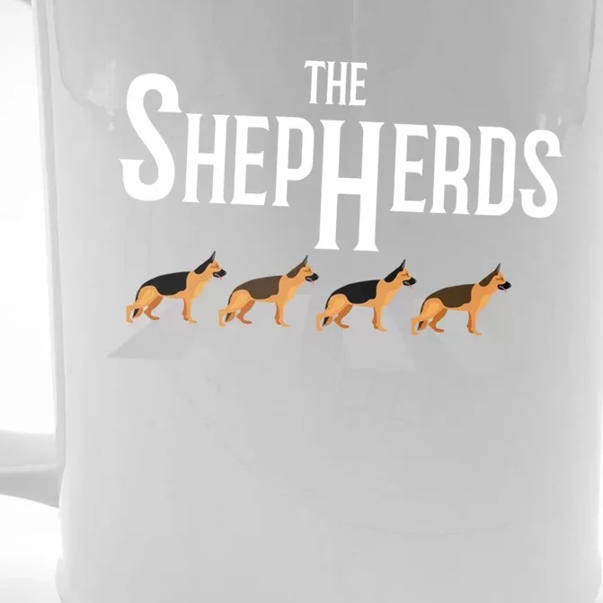 The Shepherds For Ger Shepherd Dog Owners Gift Front & Back Beer Stein