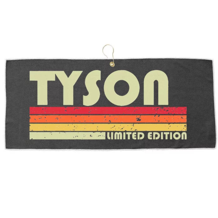 Tyson Surname Funny Retro Vintage 80s 90s Birthday Reunion Large Microfiber Waffle Golf Towel