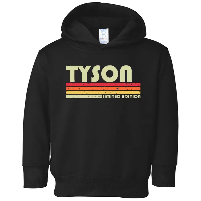 Tyson Surname Funny Retro Vintage 80s 90s Birthday Reunion Toddler Hoodie