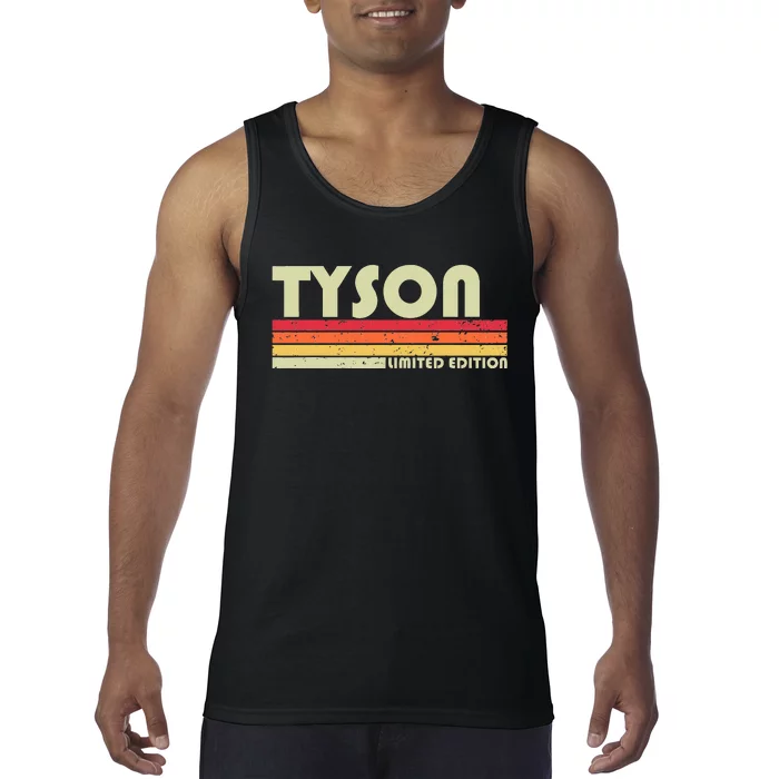 Tyson Surname Funny Retro Vintage 80s 90s Birthday Reunion Tank Top