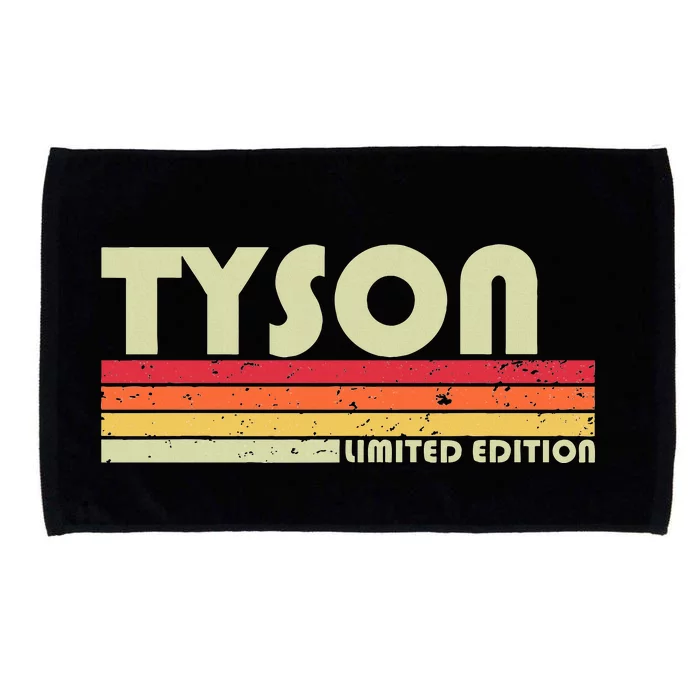 Tyson Surname Funny Retro Vintage 80s 90s Birthday Reunion Microfiber Hand Towel