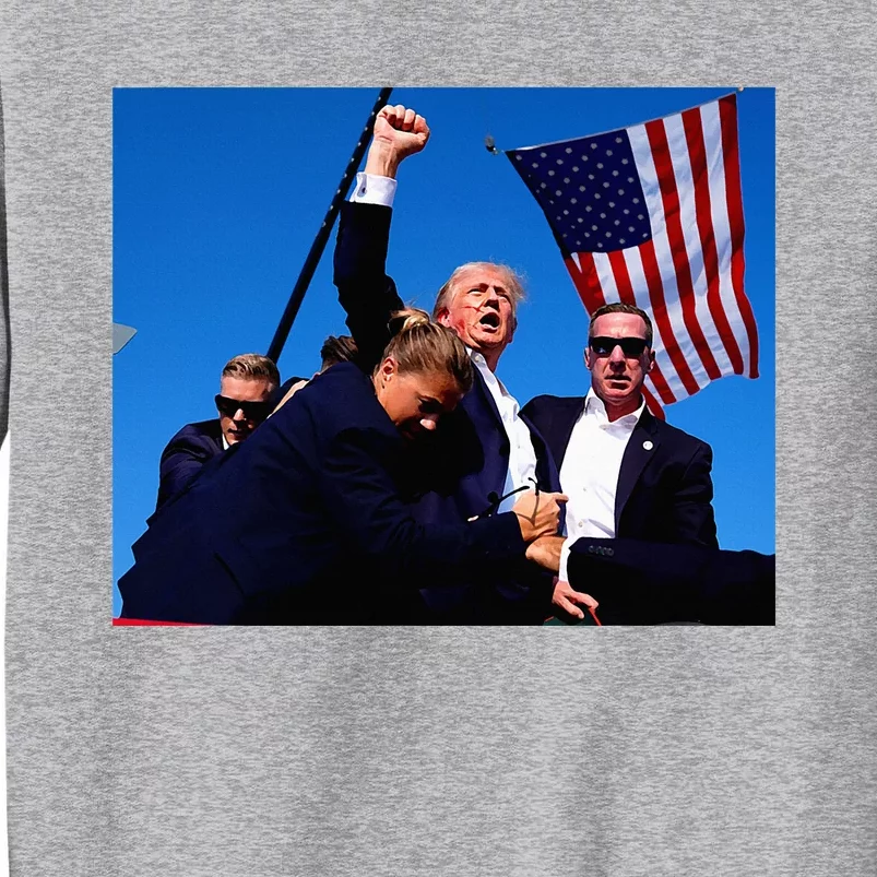 Trump Shot Fist Pump Usa Maga Tall Sweatshirt