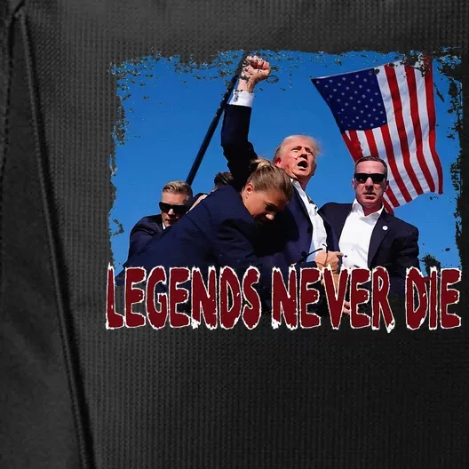 Trump Shot Fist Pumped 2024 Pray For Trump Legends Never Die City Backpack