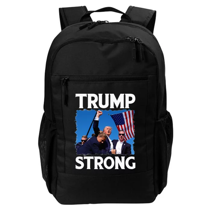 Trump Strong Fist Hand Us Vote Trump 2024 Survives Rally Daily Commute Backpack