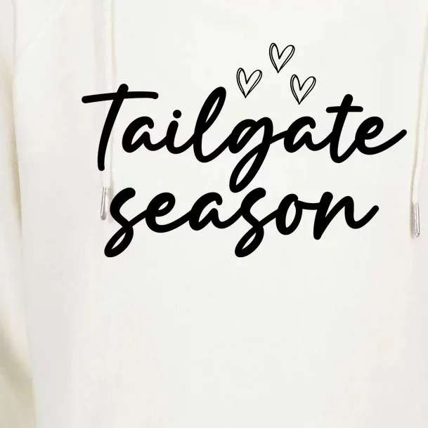 Tailgate Season Football Graphic Womens Funnel Neck Pullover Hood