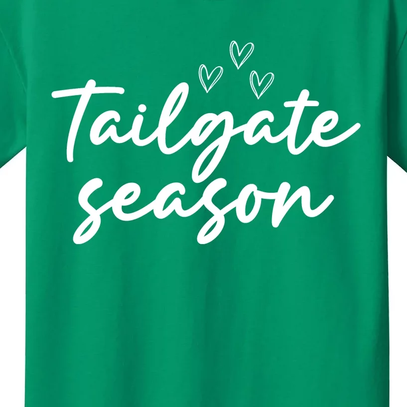 Tailgate Season Football Graphic Kids T-Shirt