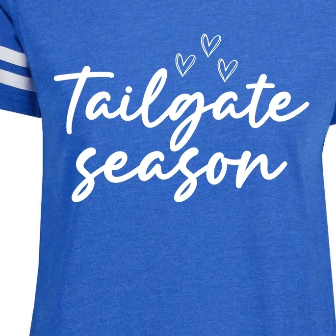 Tailgate Season Football Graphic Enza Ladies Jersey Football T-Shirt