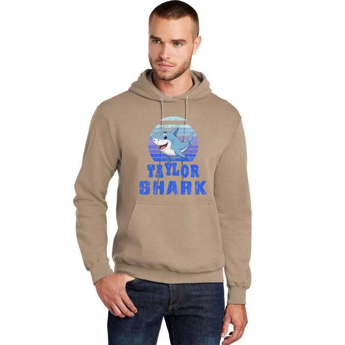 Taylor Shark Family Reunion Squad First Last Name Hoodie