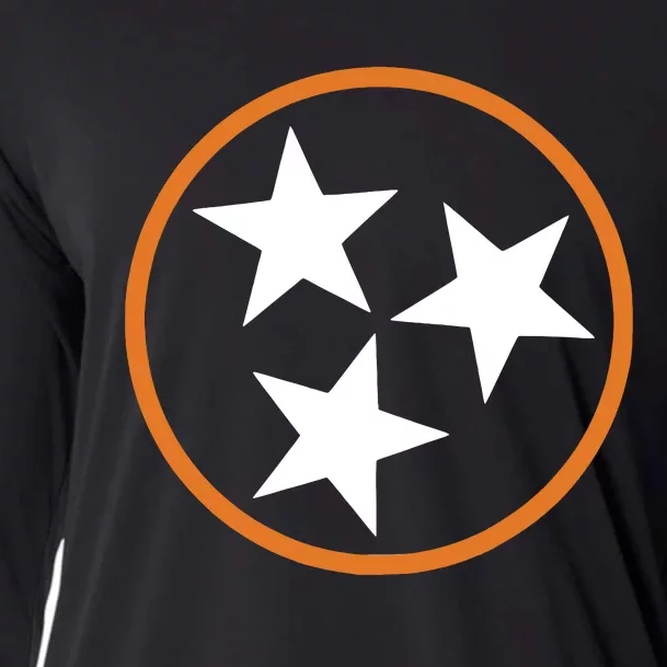 Tennessee Stars Flag Three Star Tristar Stately Cooling Performance Long Sleeve Crew