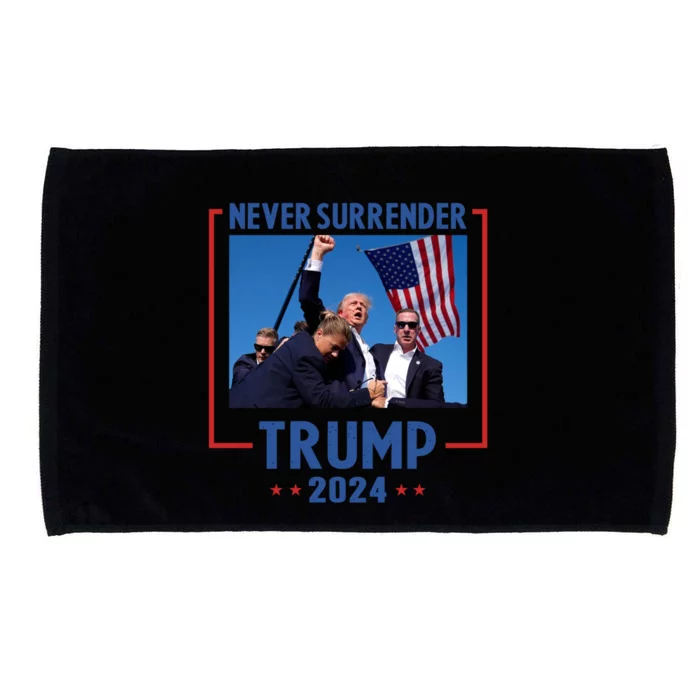 Trump Speech Fist In The Air Pennsylvania Trump 2024 Cool Gift Microfiber Hand Towel