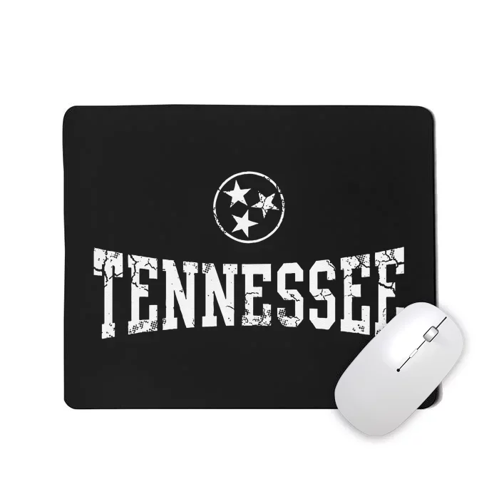 Tennessee State Flag Home Tennessean Distressed Orange Mousepad