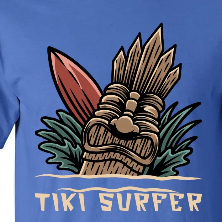 Tiki Surfer Fun In The Sun Hawaii Beach Party Great Family Meaningful Gift Tall T-Shirt