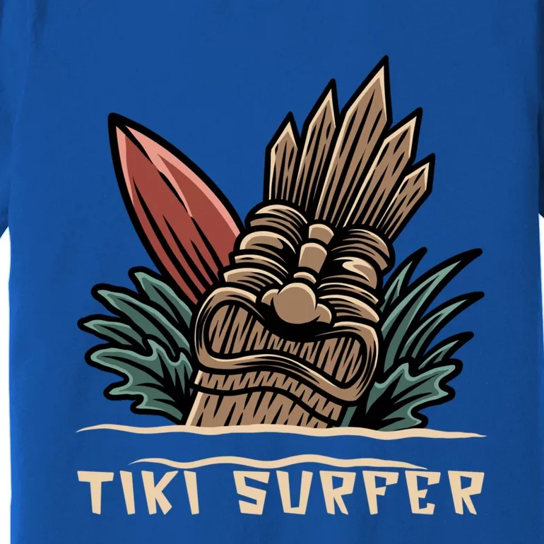 Tiki Surfer Fun In The Sun Hawaii Beach Party Great Family Meaningful Gift Premium T-Shirt