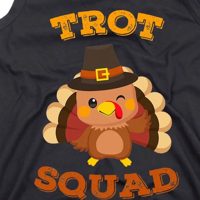 Trot Squad Funny Turkey Thanksgiving Running Costume Tank Top