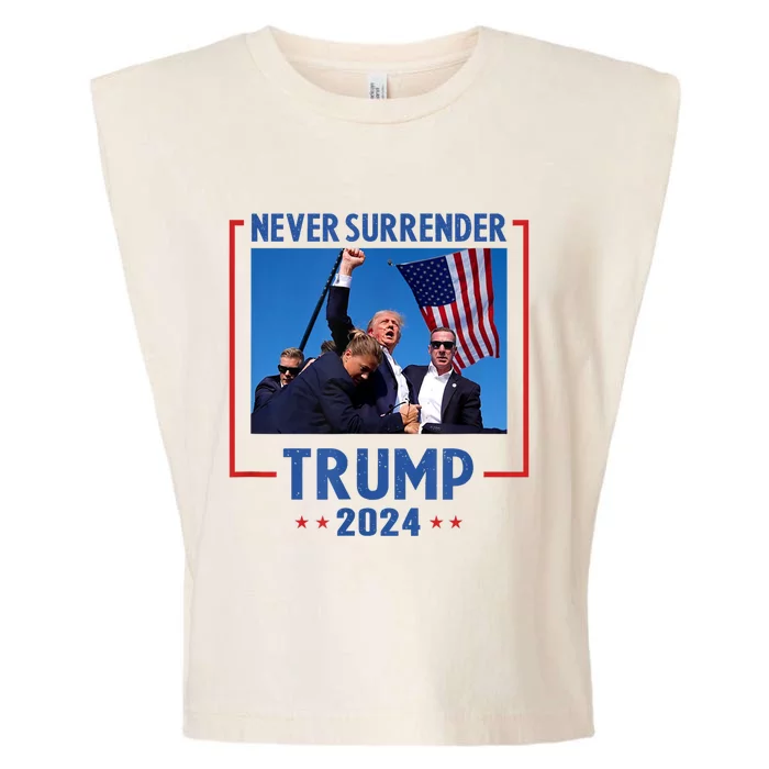 Trump Speech Fist In The Air Pennsylvania Trump 2024 Garment-Dyed Women's Muscle Tee