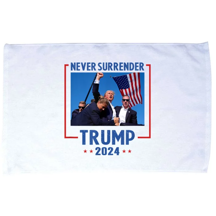 Trump Speech Fist In The Air Pennsylvania Trump 2024 Microfiber Hand Towel