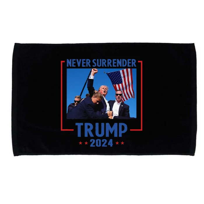 Trump Speech Fist In The Air Pennsylvania Trump 2024 Microfiber Hand Towel