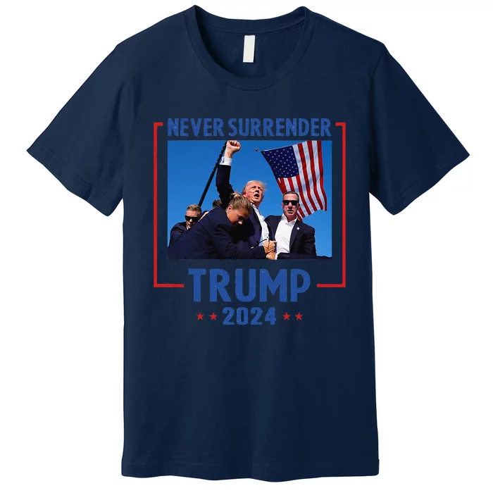 Trump Speech Fist In The Air Pennsylvania Trump 2024 Premium T-Shirt